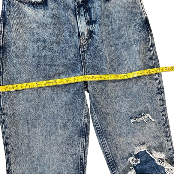 Free People We the Free My Own Lane High Rise Ripped Straight Leg Jeans Size 26 - Picture 10 of 16